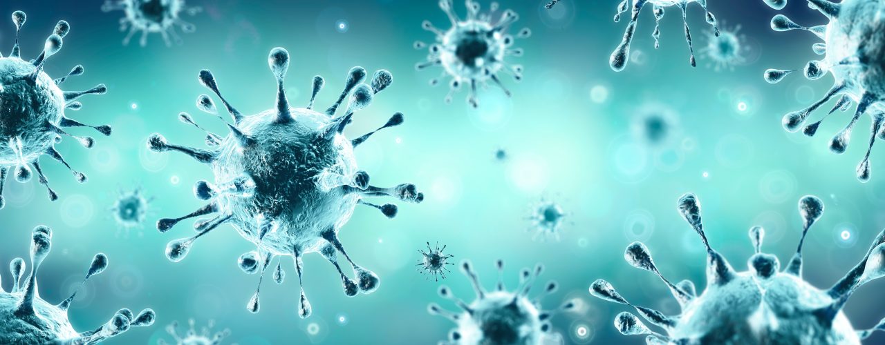 Corona Virus - Microbiology And Virology Concept - 3d Rendering